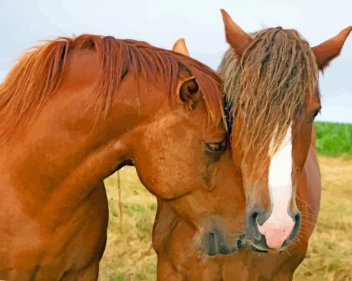 Horse Couple Diamond Painting