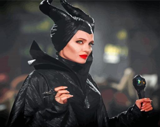 Maleficent Angelina Jolie Diamond Painting