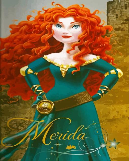 Merida The Princess Diamond Painting