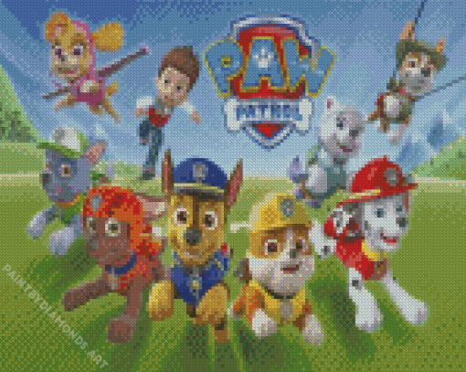 Paw Patrol Animation Diamond Painting