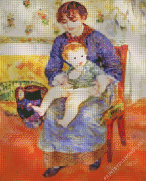 Mother And Child Diamond Painting