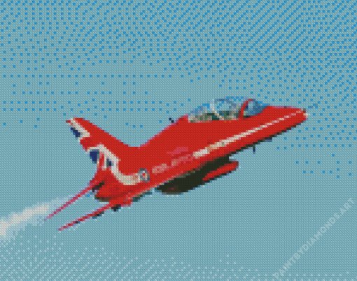 Red Arrows Jet Diamond Painting