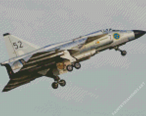 Saab Viggen Diamond Painting