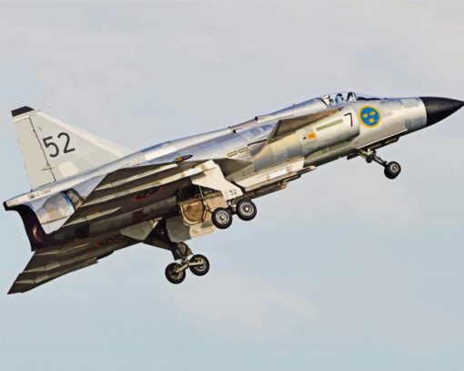 Saab Viggen Diamond Painting