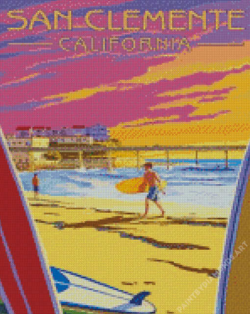 San Clemente California Diamond Painting