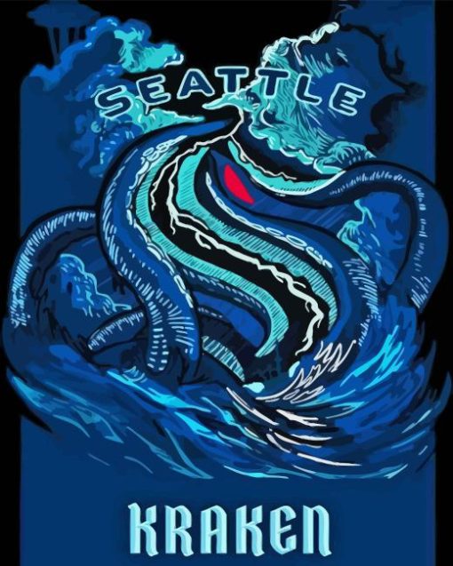 Seattle Kraken Diamond Painting