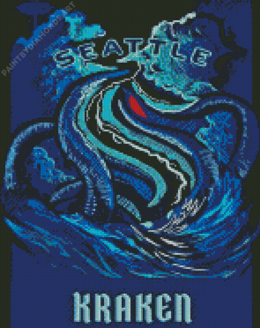 Seattle Kraken Diamond Painting