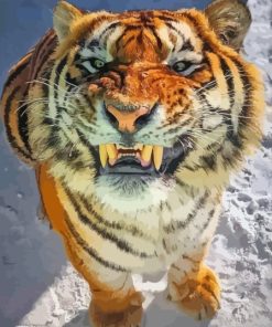 Smiling Tiger Diamond Painting
