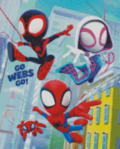 Spidey And Friends Diamond Painting