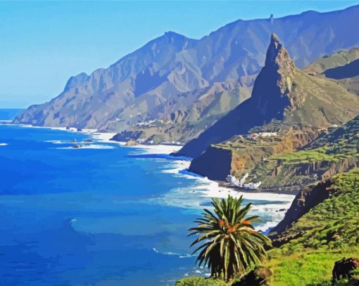 Tenerife Coastline Diamond Painting