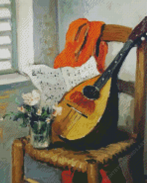 Vintage Mandolin Diamond Painting