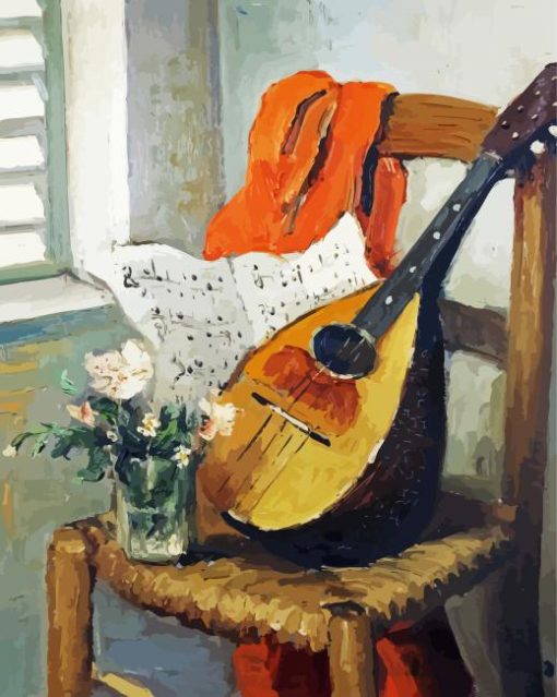 Vintage Mandolin Diamond Painting