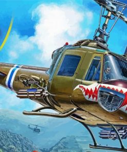 Huey Helicopters Diamond Painting