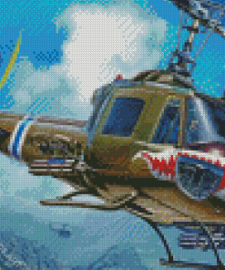 Huey Helicopters Diamond Painting