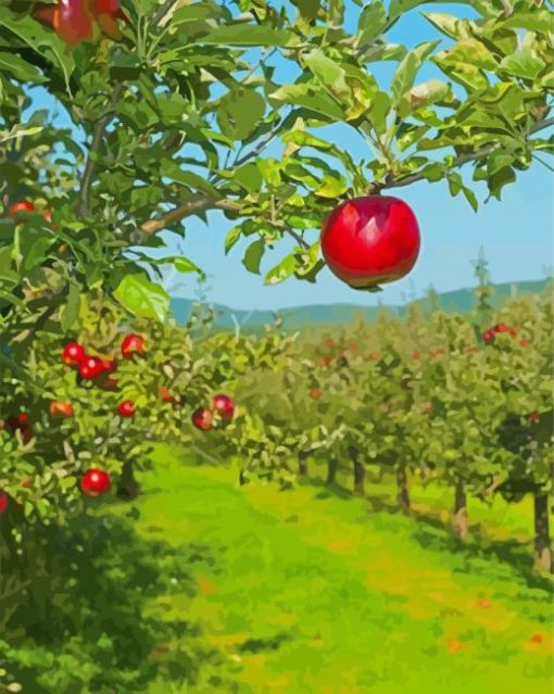 Apple Orchard Diamond Painting