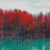 Blue Pond Hokkaido Diamond Painting