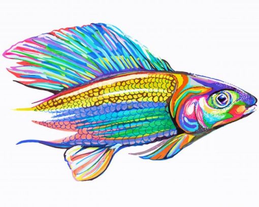 Colorful Grayling Fish Diamond Painting