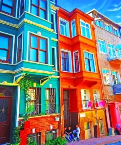 Colorful Houses Diamond Painting