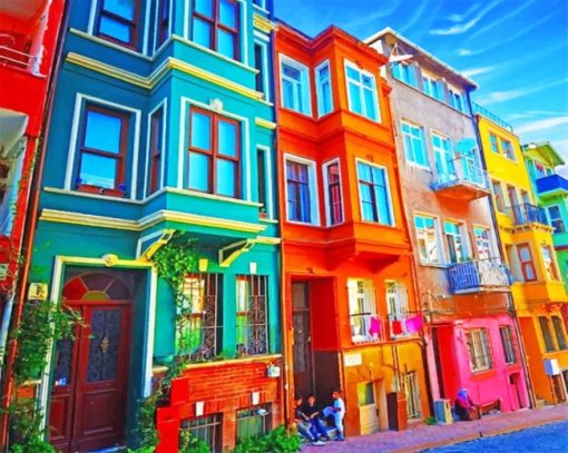 Colorful Houses Diamond Painting