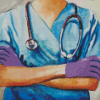 Female Doctor Diamond Painting