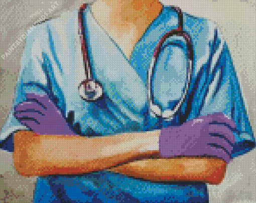 Female Doctor Diamond Painting