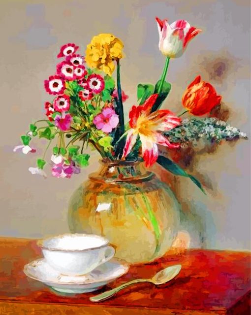 Vase Of Flowers Diamond Painting