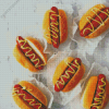 Mini Hot Dogs Diamond Painting