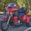 Red Harley Davidson Diamond Painting