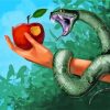 Snake And Apple Diamond Painting