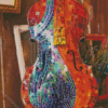 Violin Mosaic Diamond Painting