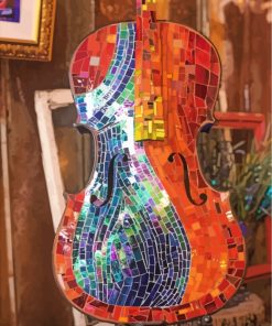 Violin Mosaic Diamond Painting