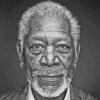 Actor Morgan Freeman Diamond Painting