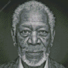 Actor Morgan Freeman Diamond Painting