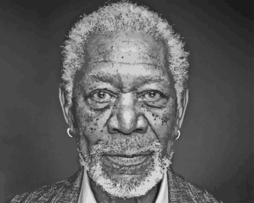 Actor Morgan Freeman Diamond Painting