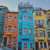 Balat Houses Diamond Painting