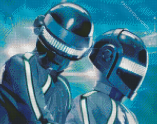 Daft Punk Poster Diamond Painting