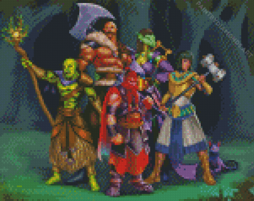 Dnd Party Characters Diamond Painting