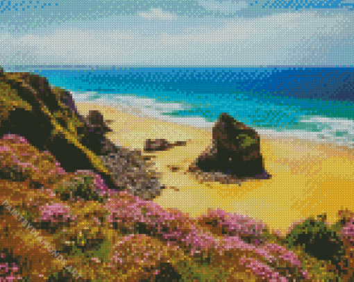 Cornwall Beach Diamond Painting