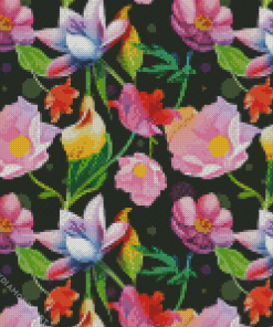 Floral Background Diamond Painting