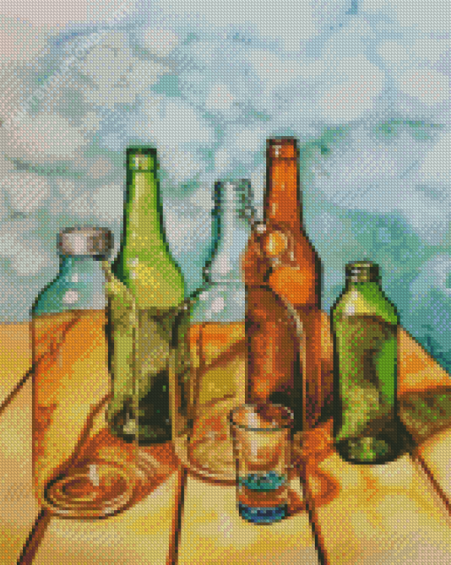 Glass Bottles Diamond Painting