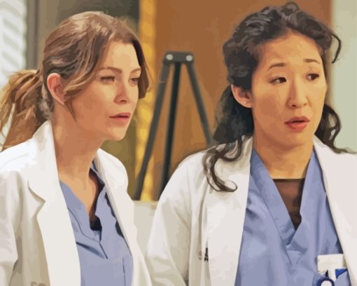 Meredith And Cristina Diamond Painting