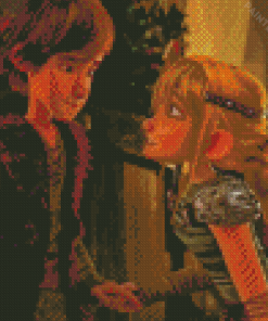 Hiccup And Astrid Diamond Painting