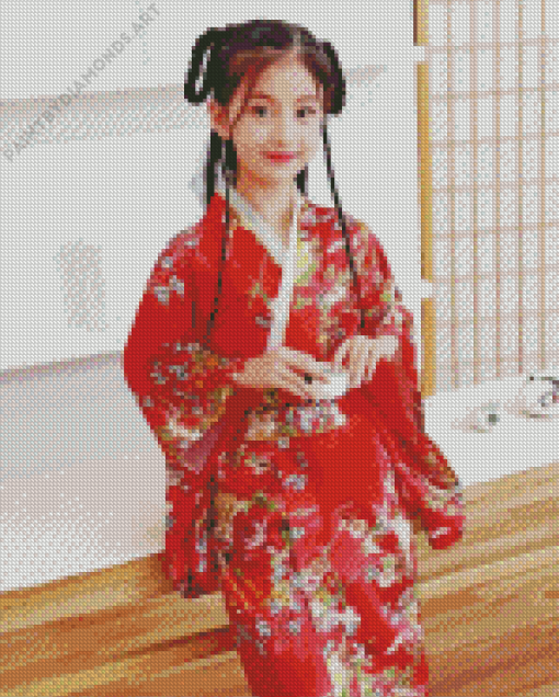 Girl With Kimono Diamond Painting