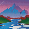 Mountain And River Diamond Painting