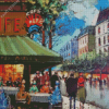 Paris Cafe Scene Diamond Painting