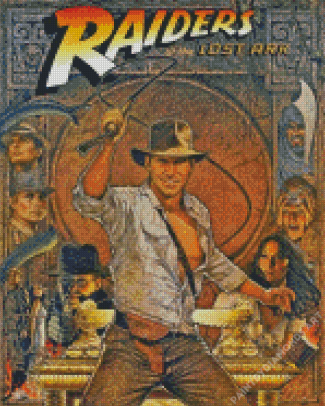 Carte à Collectionner Topps Indiana Jones 75e Anniversaire - Raider Of The Lost Ark - Sparkle Diamant #/75 - Notée SGC 8.5