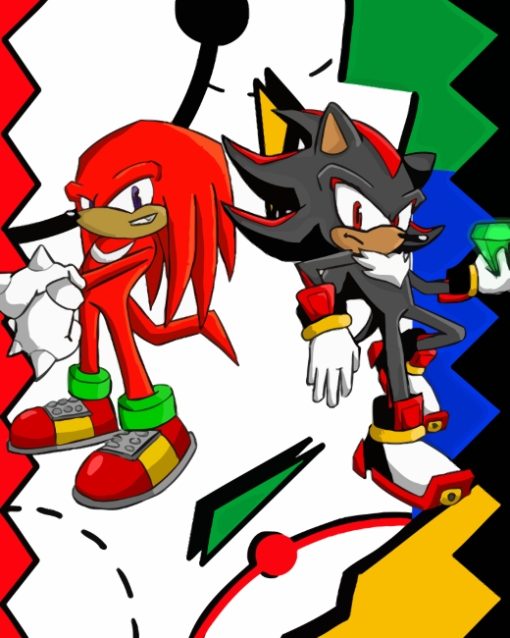 Shadow And Knuckles Diamond Painting