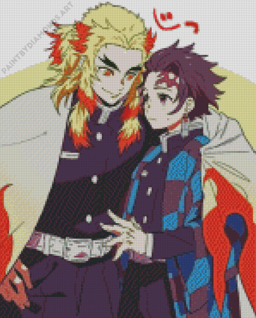 Tanjiro Kamado And Kyojuro Diamond Painting