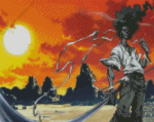 The Afro Samurai Diamond Painting