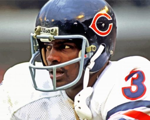 Walter Payton Footballer Diamond Painting